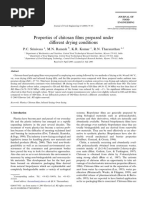 Properties of Chitosan Films Prepared Under Different Drying Conditions