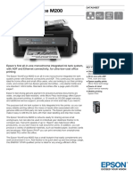 Epson WorkForce M200 Datasheet