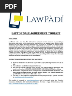 Laptop Sale Agreement Toolkit