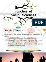 Branches of Social Sciences