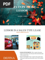 Sales Type Lease - Lessor