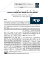 Bidirectional DC To DC Converters: An Overview of Various Topologies, Switching Schemes and Control Techniques