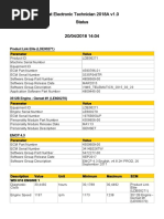 Cat Electronic Technician 2018A v1.0 Status: Parameter Value