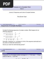 2.2 Sequences and Limits of Complex Numbers PDF