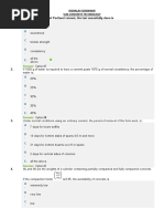 A - B - C - D - E.: 1. For Quality Control of Portland Cement, The Test Essentially Done Is