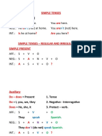 Simple Present Tense Notes