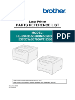 HL-5340D 5350DN 5350DNLT 5370DW 5370DWT 5380DN Parts LST