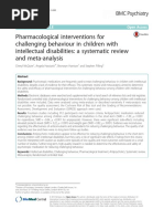 Pharmacological Interventions For Challenging Behaviour in Children With Intellectual Disabilities: A Systematic Review and Meta-Analysis