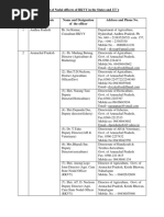 List of Nodal Officers of RKVY in The States and UT's