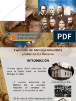 Expansión Del Mensaje Adventista y Labor de Los Pioneros Presentacion PDF