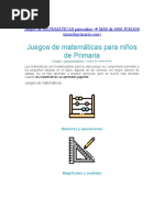 Juegos de Matemáticas para Niños de Primaria