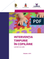 Interventia Timpurie in Copilarie Suport Curs 2019 PDF