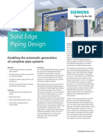 Solid Edge Piping Design: Enabling The Automatic Generation of Complete Pipe Systems