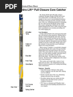 Hydro-Lift Full Closure Core Catcher: 7Hfkqlfdo'Dwd6Khhw