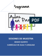 Sesiones de Muestra Grado Quinto PDF