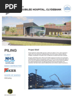 Case History Regarding Use of Continuous Helical Displacement (CHD) Piles For Golden Jubilee Hospital, Glasgow