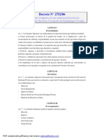 Reglamento Orgánico de Los Institutos Superiores SPEP Decreto 2752-86