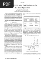 Design of LNA Using On-Chip Inductor For Ku-Band Application