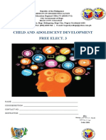 Child and Adolescent Development Free Elect. 3: Code: E001