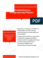 Introduksiyon Sa Ortograpiyang Filipino