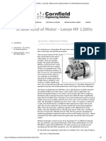 A New Kind of Motor - Lenze MF 120Hz Inverter Optimised Motor - Cornfield Engineering Solutions