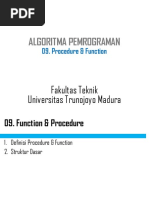 Alpro - Function - Procedure