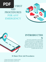 Basic First Aid Procedures