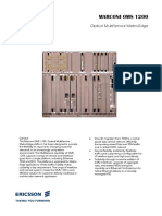 Marconi OMS 1200 Datasheet