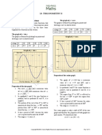 13: Trigonometry Ii: Graphs of Trigonometric Functions