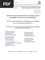 Estudio de La Acción Del Ácido Tricloroacético en El Tratamiento de Lesiones Intraepiteliales Causadas Por El Virus Del Papiloma Humano