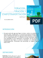 Capitulo 7 Evaporacion, Transpiración y Evapotranspitación