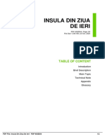 Insula Din Ziua de Ieri: Table of Content