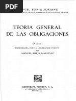 Teoria General de Las Obligaciones: Manuel Borja Soriano