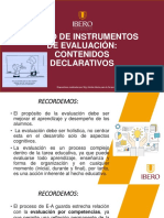 Diseño de Instrumentos de Evaluación Contenidos Declarativos