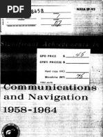 Significant Achievements in Space Communications and Navigation Satellites 1958-1964