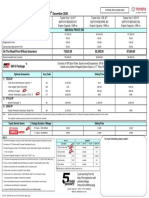 Price List For Peninsular Malaysia Effective From 17: UMW Toyota Motor SDN BHD (60576-K) December 2020