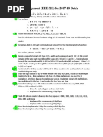 Assignment (EEE 323) For 2017-18 Batch