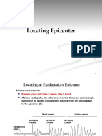 Lecture 4 Locating Epicenter