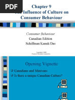 The Influence of Culture On Consumer Behaviour