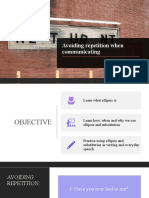 Avoiding Repetition When Communicating
