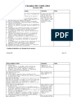 Checklist ISO 14001 en Español