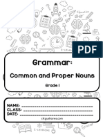 Nouns and Proper Nouns - Grade 1