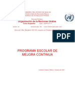 Programa Escolar de Mejora Continua 2020-21