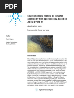 Environmentally Friendly Oil in Water Analysis by FTIR Spectroscopy, Based On ASTM D7678-11