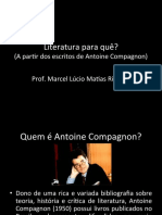 Compagnon, Antoine - Literatura para Quê