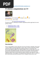 Ga14 Evolution Computations On C#