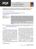 Application of The Science Technology Society (STS) Model To Craft and Entrepreneurship Materials To Develop Soft Skills of Students