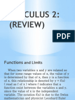 CALCULUS 2 (Review)