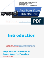 Auto Parts Store Business Plan