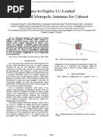 Easy-to-Deploy LC-Loaded Dipole and Monopole Antennas For Cubesat